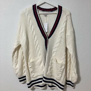 AE Cable Knit Cardigan NWT